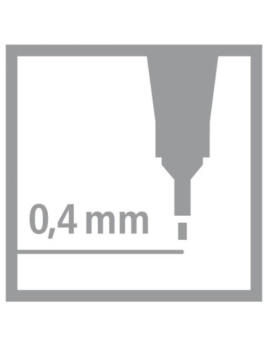  C/10 STABILO POINT 88 AMARILLO Nº44 PUNTA DE FIBRA 0,4MM. 
